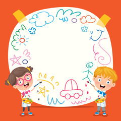 Art Concept Design With Funny Character