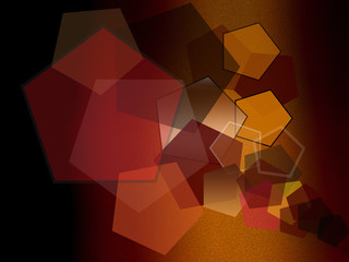  Fall abstraction of multicolored polygonal shapes in multicolored background