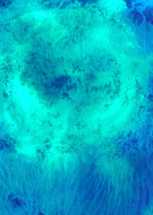 Abstract hand-made pattern, multi-colored background, imitation of oil or watercolor painting, fantastic landscape