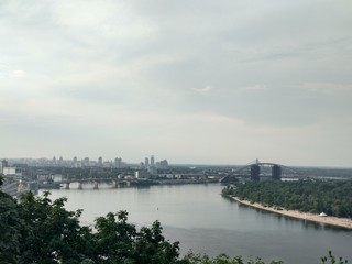 Fototapeta na wymiar panorama of city kyiv