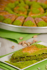 Turkish Dessert, baklava  stock photo