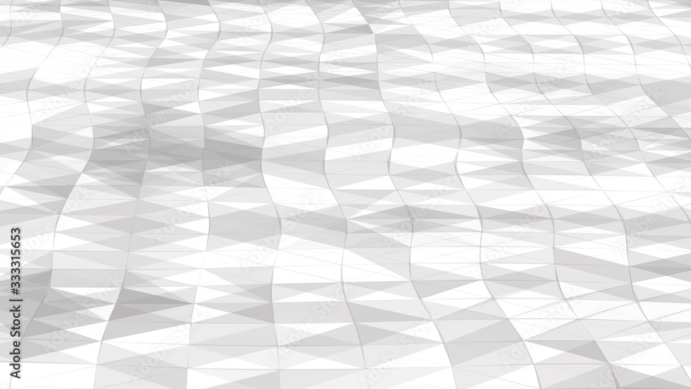 Poster Abstract polygonal space. Triangular background. Vector Illustration.
