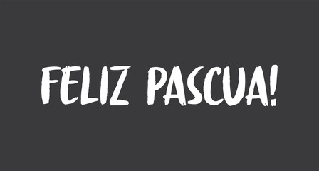 Happy easter lettering text in spanish language. Vector calligraphy.