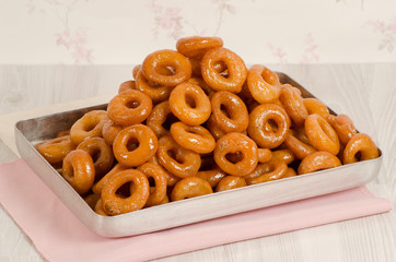 Lokma - traditional turkish pastry stock photo