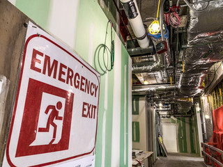 Emergency Exit on construction site