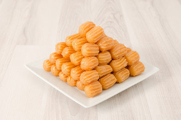 Turkish Dessert, Tulumba stock photo