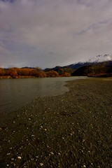 water, landscape, sky, lake, nature, river, clouds, blue, sea, reflection, grass, cloud, sunset, beach, green, view, coast, summer, travel, horizon, ocean, panorama, sunrise, scene, tussock, snow