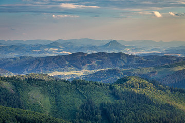 Fototapeta premium Mountain landscape in the north of Slovakia, Europe.