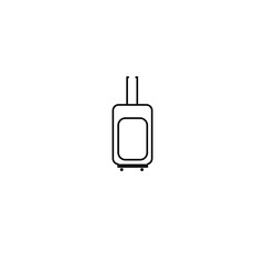 trolley bag icon simple line design vector