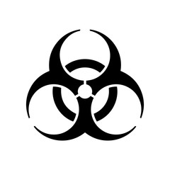 Radiation symbol line icon isolated on a white background. Outline vector sign. Logo illustration. Vector EPS 10