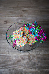 Sprinkle cookies for a celebration 