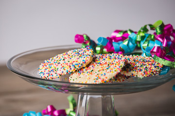 Sprinkle cookies for a celebration 