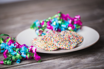 Sprinkle cookies for a celebration 