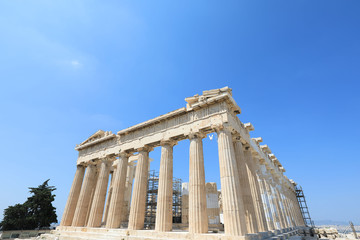 Obraz premium Parthenon Temple on the Acropolis of Athens, Greece