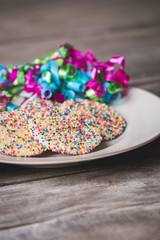 Sprinkle cookies for a celebration 