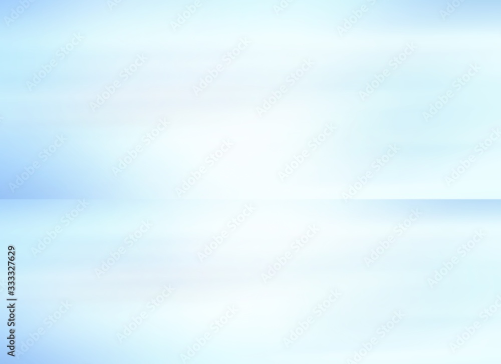 Poster blue abstract background blurred. empty white light gradient studio room. used for background and di