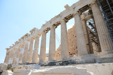 Obraz premium Parthenon Temple on the Acropolis of Athens, Greece