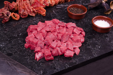 raw meat stock photo
