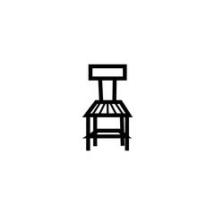 chair icon simple design vector lines