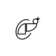 Little bird icon simple vector design