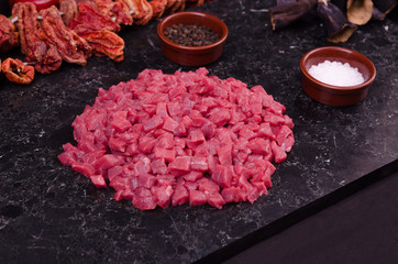 raw meat stock photo