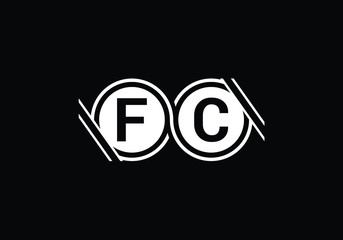 F C. FC Initial Letter Logo design vector template, Graphic Alphabet Symbol for Corporate Business Identity