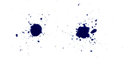 abstract artistic ink blue of stain or splash black watercolor paint and liquid Ink splash...