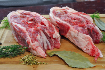 Fresh raw lamb meat, 