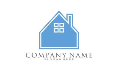 Home property simple luxury vector logo design
