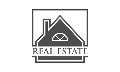 Real estate simple luxury vector logo design