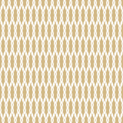 Modèle sans couture de vecteur de cordes dorées. Texture subtile géométrique blanche et dorée avec maille, résille, tissage, tricot, grille, treillis, tissu. Abstrait simple. Conception reproductible pour la décoration, emballage