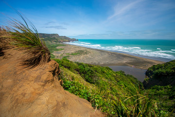 Fototapeta na wymiar Beautiful ocean and cliff view, New Zealand