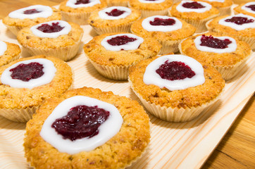 tart with jam
