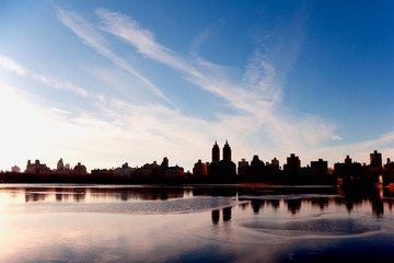 Fototapeta na wymiar Central Park, Jacqueline Kennedy Onassis Reservoir