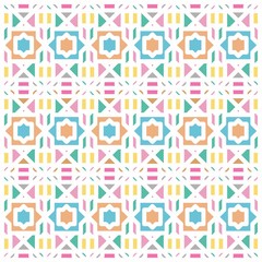 Beautiful of Colorful Triangles, Reapeated, Abstract, Illustrator Geometric Pattern Wallpaper. Image for Printing on Paper, Wallpaper or Background, Covers, Fabrics