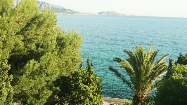 Typical South of France sea view