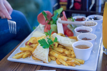 Turkish Breakfast stock photo