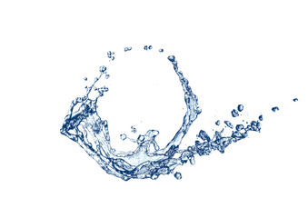 躍動的な水しぶき