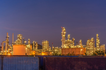 Fototapeta premium High energy petroleum refinery and production of oil for export Sold domestically and internationally