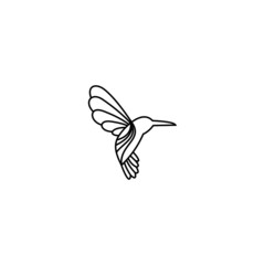 simple and modern bird logo