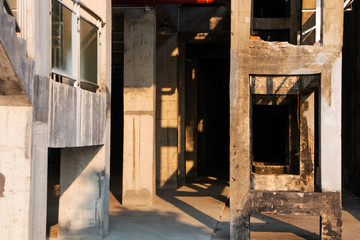 Fototapeta na wymiar Abandoned factory building