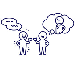 コールドリーディング　心理学　シンプル　デフォルメ　人物