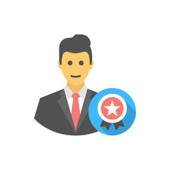 Winner Vector Filled colour Icon Illustration