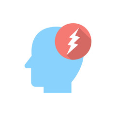 Creative Mind Vector Filled colour Icon Illustration