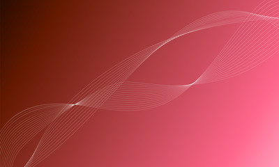 Abstract wave element for design. Digital frequency track equalizer. Stylized line art background. Colorful shiny wave with lines created using blend tool. Curved wavy line, smooth stripe Vector