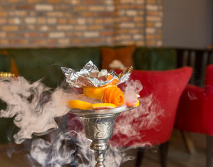 Hookah for smoking stock photo