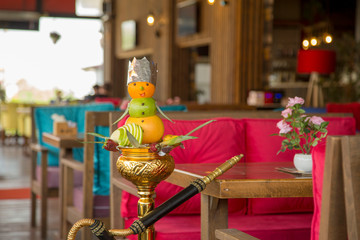 Hookah for smoking stock photo