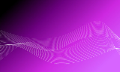 Abstract wave element for design. Digital frequency track equalizer. Stylized line art background. Colorful shiny wave with lines created using blend tool. Curved wavy line, smooth stripe Vector