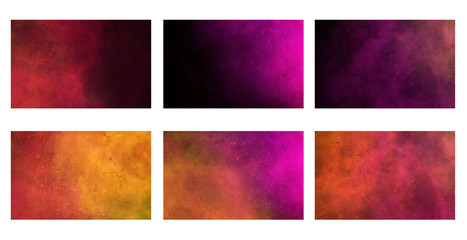 Abstract nebula background for business card, name card, vector illustration.