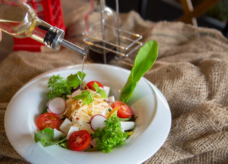 Chicken salad  stock photo
